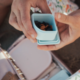 GrowBento - matlåda & silipods (Chrome/Aqua)