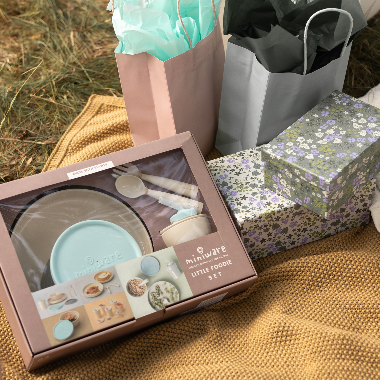 Little Foodie Set barnservis (Vanilla/Aqua)