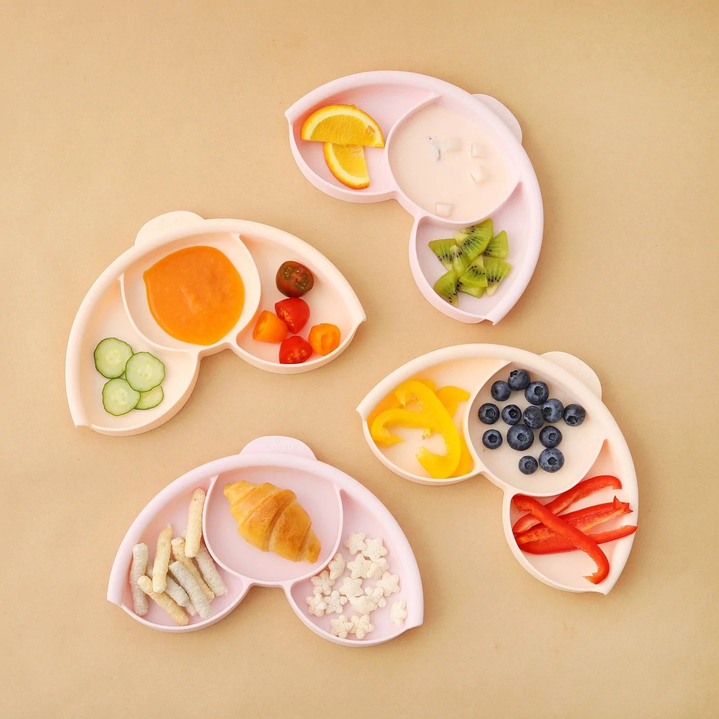 Healthy Meal Set barntallrik (Vanilla/Chocolate)