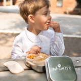 GrowBento Lunch Set (Chrome/Peach)