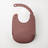 Roll & Lock silicone bib