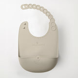 Roll & Lock silicone bib