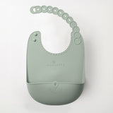 Roll & Lock silicone bib