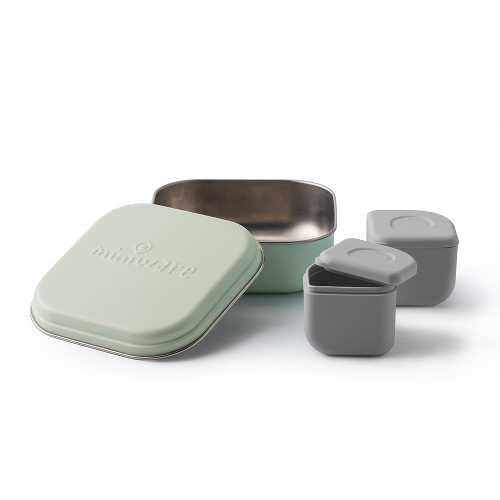 GrowBento Lunch Set (Keylime/Grey)