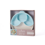 Healthy Meal Set - Divider Plate (Vanilla/Aqua)