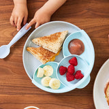 Healthy Meal Set - Divider Plate (Vanilla/Aqua)