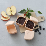 GrowBento Lunch Set (Chrome/Peach)