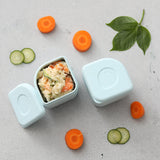 Silipods - Lebensmittelbehälter aus Silikon -Doppelpack (Aqua)
