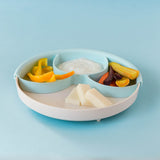Healthy Meal Set - Divider Plate (Grey/Aqua)