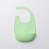 Roll & Lock silicone bib