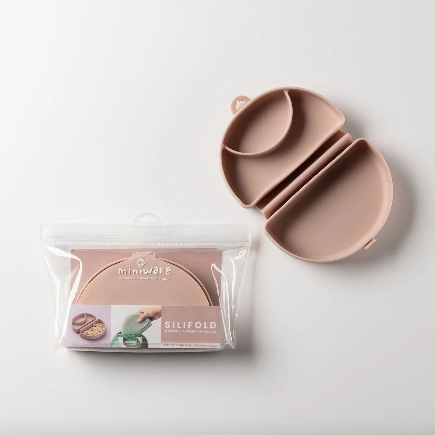 Silifold kompakt tallrik (Pink Salt)