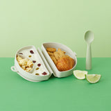 Fold & Scoop - tallrik + sked (Oat/Oat)