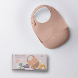 Roll & Lock silicone Bib (Pink Salt)