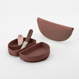 Sili Mini Go MAX - tallrik + träningssked + haklapp