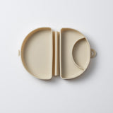 Sili Mini Go MAX - tallrik + träningssked + haklapp (Oat)