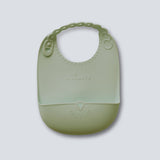 Roll & Lock silicone bib