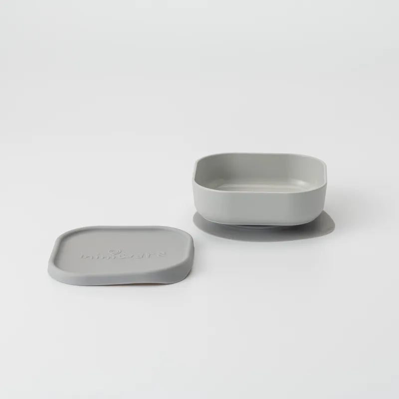 Snacksskål med silikonlock 3-pack (Aqua/Grey/Keylime)