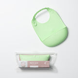 Roll & Lock silicone Bib (Keylime)