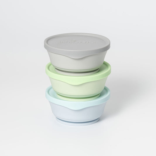 Cereal bowl - pack of 3 - Solid Hipster (Aqua/Grey/Keylime)