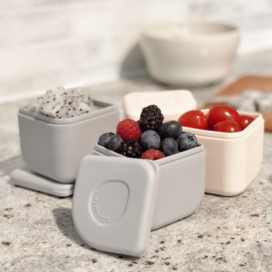GrowBento  - matlåda + silipods (Cotton Candy/Grey)